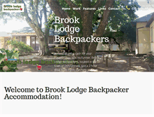 Tablet Screenshot of brooklodge.com.au
